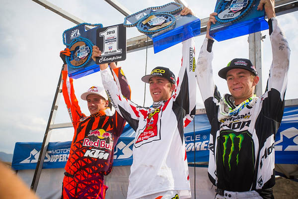 Podium motocross ama 250cc Utah 2013