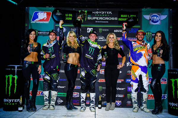 Podium supercross ama 250cc Indianapolis 2014