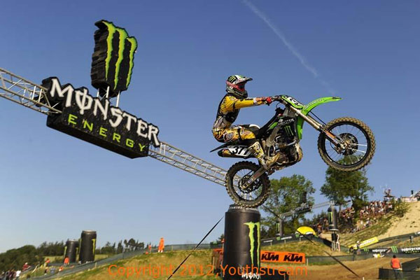 Christophe Pourcel moto cross Italie Fermo 2012