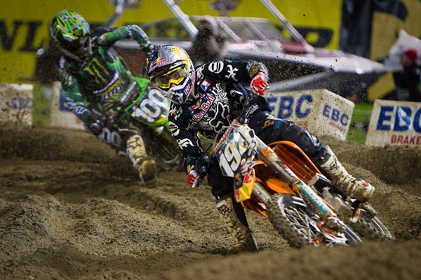 Roczen et Hansen supercross Oakland 2011
