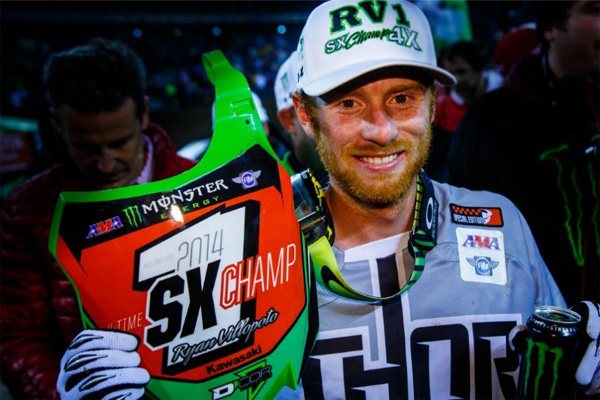 Ryan Villopoto champion du supercross ama 450cc 2014 à East Rutherford