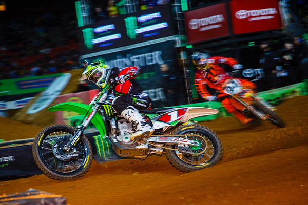 Ryan Villopoto et Ken Roczen supercross ama 450cc Atlanta 2014