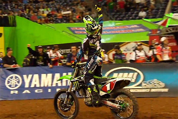 Ryan Villopoto remporte le supercross ama 450cc Houston 2014