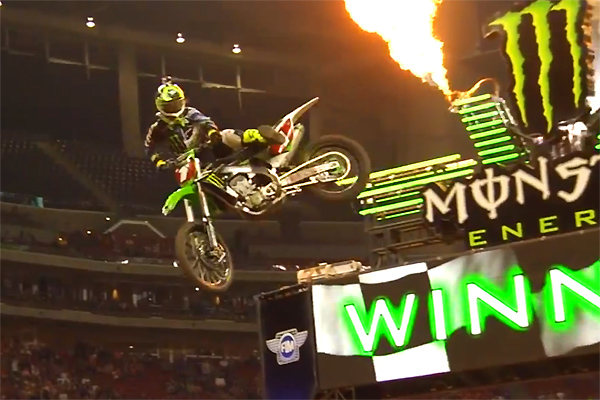 Victoire de Ryan Villopoto au supercross ama 450cc Houston 2014