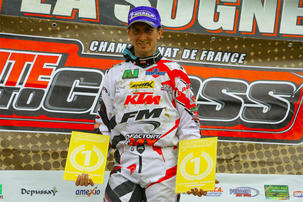Sébastien Pourcel champion de France motocross Elite MX1 2014 Thomer-la-Sôgne