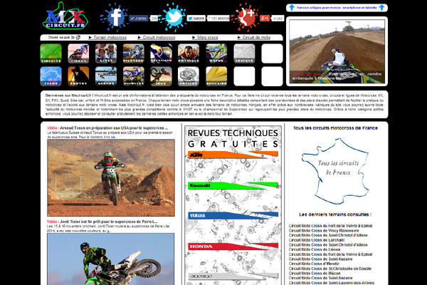 Nouveau site internet mxcircuit.fr 2014