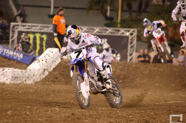 James Stewart au Supercross Anaheim 2 2009