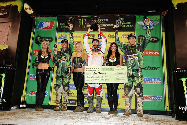 Supercross San Diego 2011 Lites Cote Ouest podium