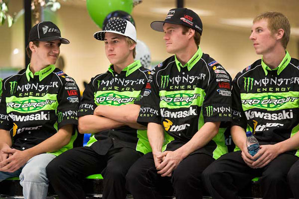 photo avec Christophe Pourcel team kawasaki monster energy 2009