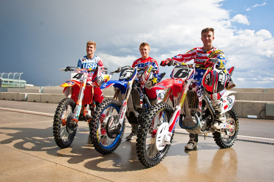 Team USA, Ryan Dungey, Jeremy Martin et Eli Tomac sont prêts pour le motocross des nations 2014 MXON MXDN