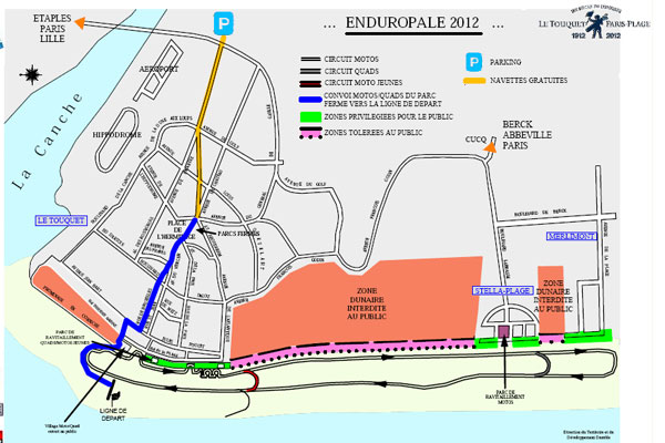 Enduropale Touquet 2012 trace