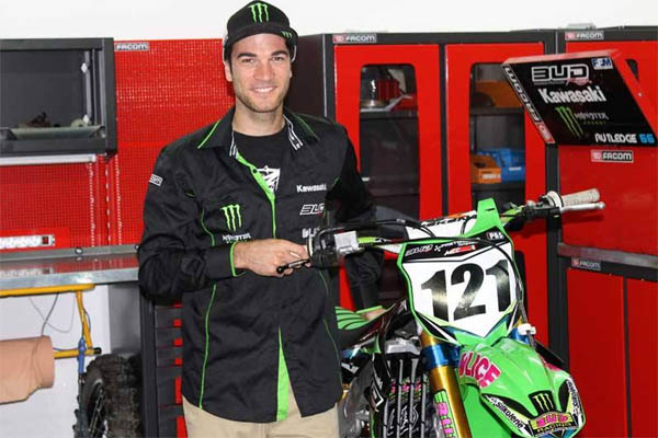 Xavier Boog roulera au sein du Team Bud Racing Kawasaki Monster 2015