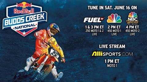 Le AMA Motocross de Budds Creek en Live