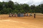 Sance d'entrainement aux dparts sur le Millsaps Training Facility