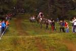 Coup de raquette d'Antoine Meo au championnat de France Langogne 2013