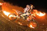 Vido de freeride FMX de nuit avec steve Haughelstine