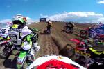 Peick, Savatgy et Nelson en camra embarque au MX ama Utah 2014