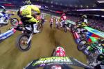 Caméra embarquée du SX ama 250cc St Louis avec Decotis et Thompson