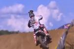 MX AMA, Zach Osborne casse sa visière de casque en pleine bagarre