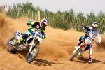Une bagarre ultime en motocross