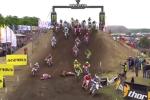 Grosse chute et blessure de Jeffrey Herlings au GP MX2 d'Allemagne