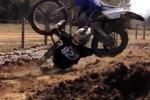 Chute impressionnante de Kyler West avec son 2 temps 