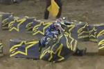 Chute de James Stewart lors des essais du SX de Los Angeles 2012