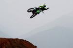 Les pilotes Kawasaki Factory, Pro Circuit et Jeremy McGrath en action