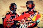 Ryan Dungey et Ken Roczen se préparent au guidon de leur KTM pour le SX AMA 2012