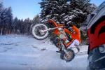 Faire de l'enduro dans la neige, le bonheur absolu !
