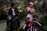 Fonzie et Pinky en motocross dans la serie Happy Days