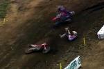 La chute de Jeffrey Herlings qui lui a cout la pole du GP MX2 Italie 2013