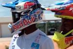 James et Malcolm Stewart sont  l'entrainement en Floride