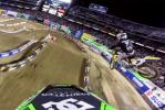 La bataille entre James Stewart et Ryan Villopoto lors du SX ama 450cc San Diego 2014