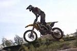 Jason Anderson, pilote Rockstar Energy Suzuki, en entrainement SX
