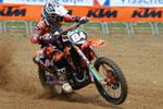Jeffrey Herlings, le jeune pilote Hollandais s'entrainement dans le sable