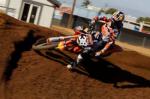Musquin, Craig, Tomac et Grant a l'entrainement sur le terrain de Lucas Oil MX Park