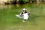 Compilation de chutes de motocross dans l'eau