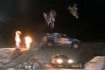 Vidéo de FMX motocross sur la neige avec VW du Dakar