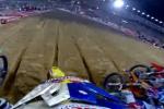 James Stewart en camra embarque lors de la finale du SX Daytona 2013